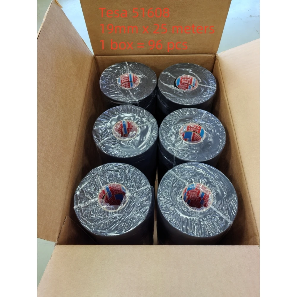 

1 box of 96 pieces,Original factory packaging,19 mm x 25m Tesa 51608 PVO Soft PET Fleece Tape