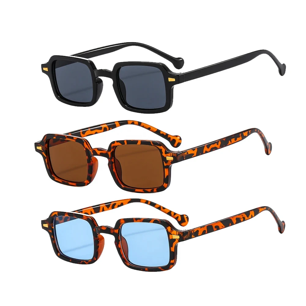 3Pcs Casual Fashion Trendy Rectangular Frame Set Glasses Fashion Wear Daily Casual Holiday Gifts Unisex Glasses