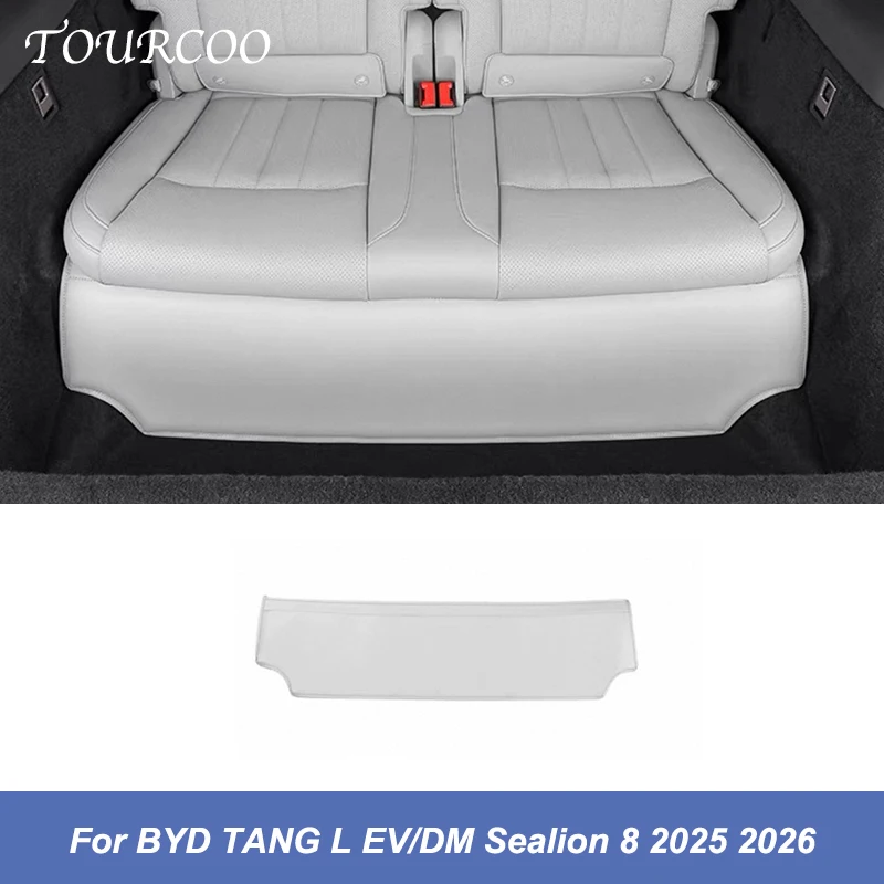 

Для BYD TANG L EV/DM Sealion 8 2025 2026, заднее сиденье под защитным ковриком, кожаные противоударные накладки, аксессуары для интерьера
