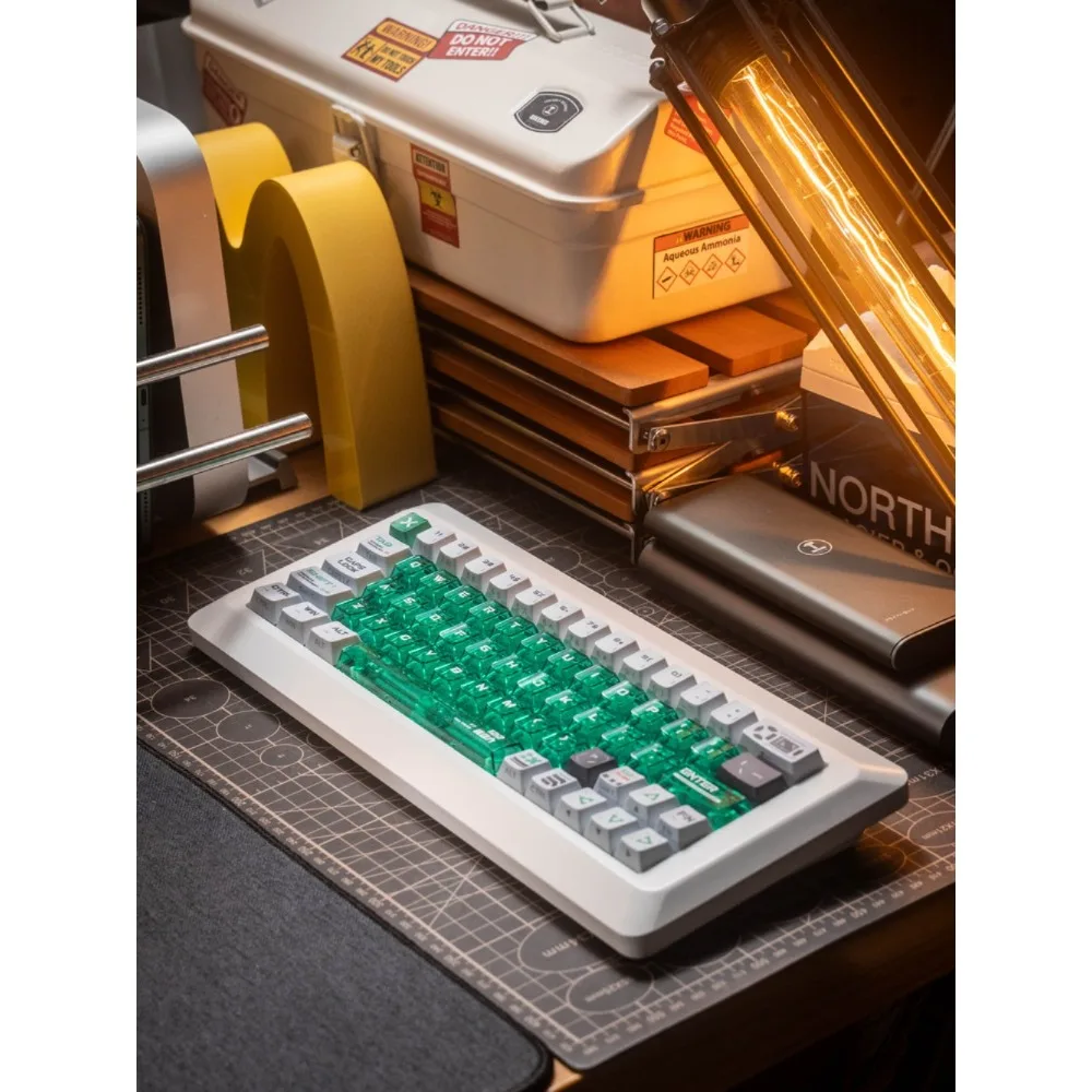 Luoli 130 tasten pbt Kernkraft profil Tasten kappen seitlich gravierte Tastatur kapsel durchscheinende mechanische fünfseitige Wärme sublimation