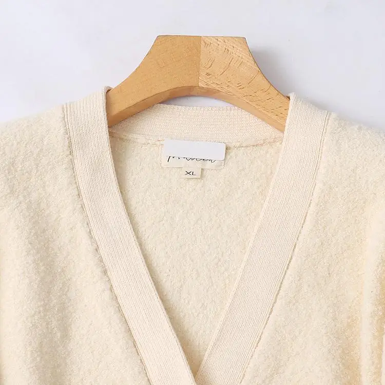 Outono inverno malhas femininas único botão cintura alta quente macio faionable longo sve camisola de malha casaco casual sle