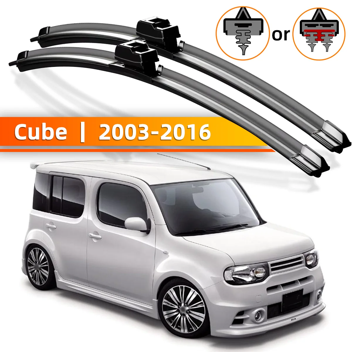 2 stücke Frontscheibe Wischer Geeignet Für Nissan Cube Z11 Z12 2003-2016 Windschutzscheibe Fenster Zubehör 2005 2006 2010 2013 2015