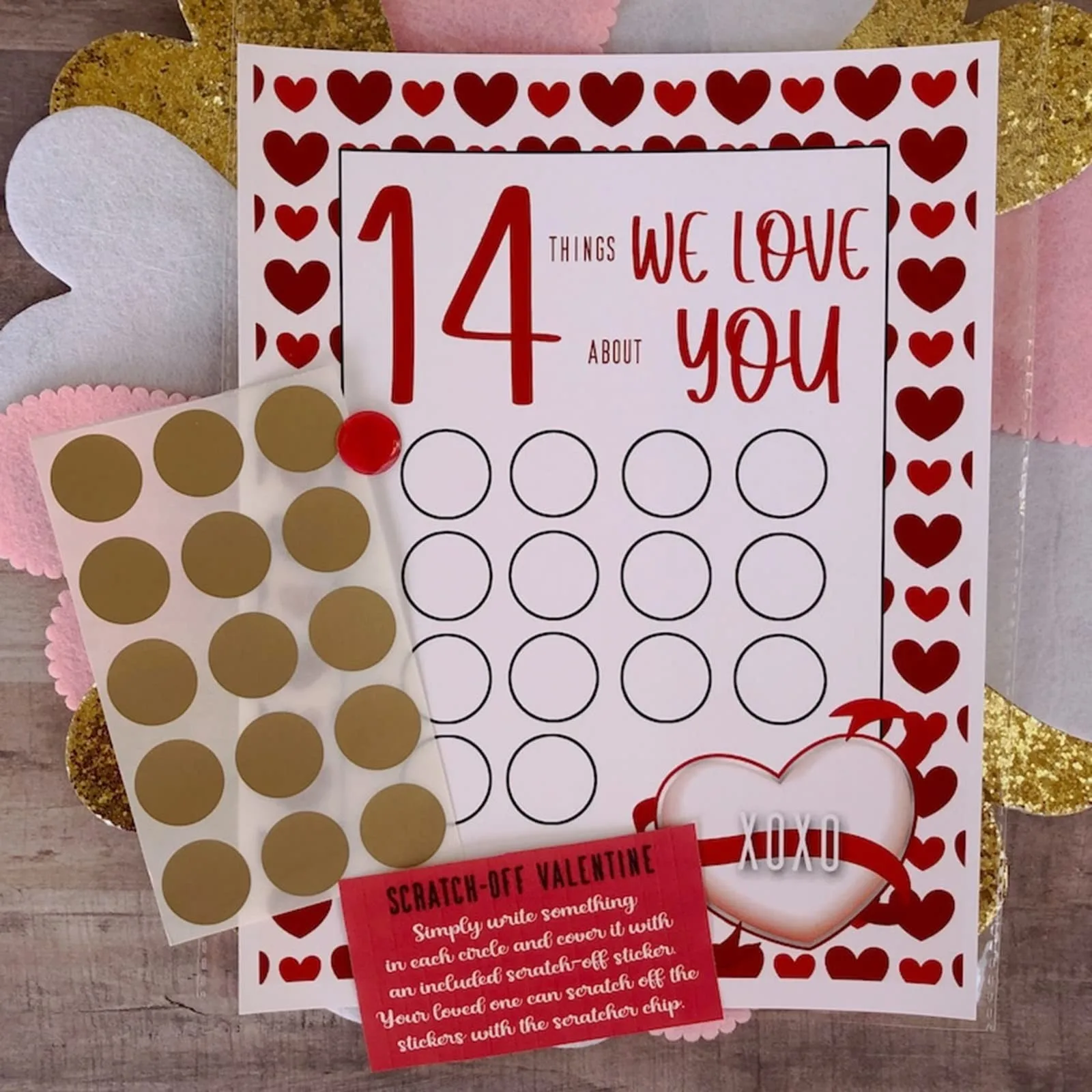 Creative Scratch-Off Cards Valentines Day Gift Love Coupons Anniversary Diy Gift Date Night Ideas For Couple Romantic Gift Fun