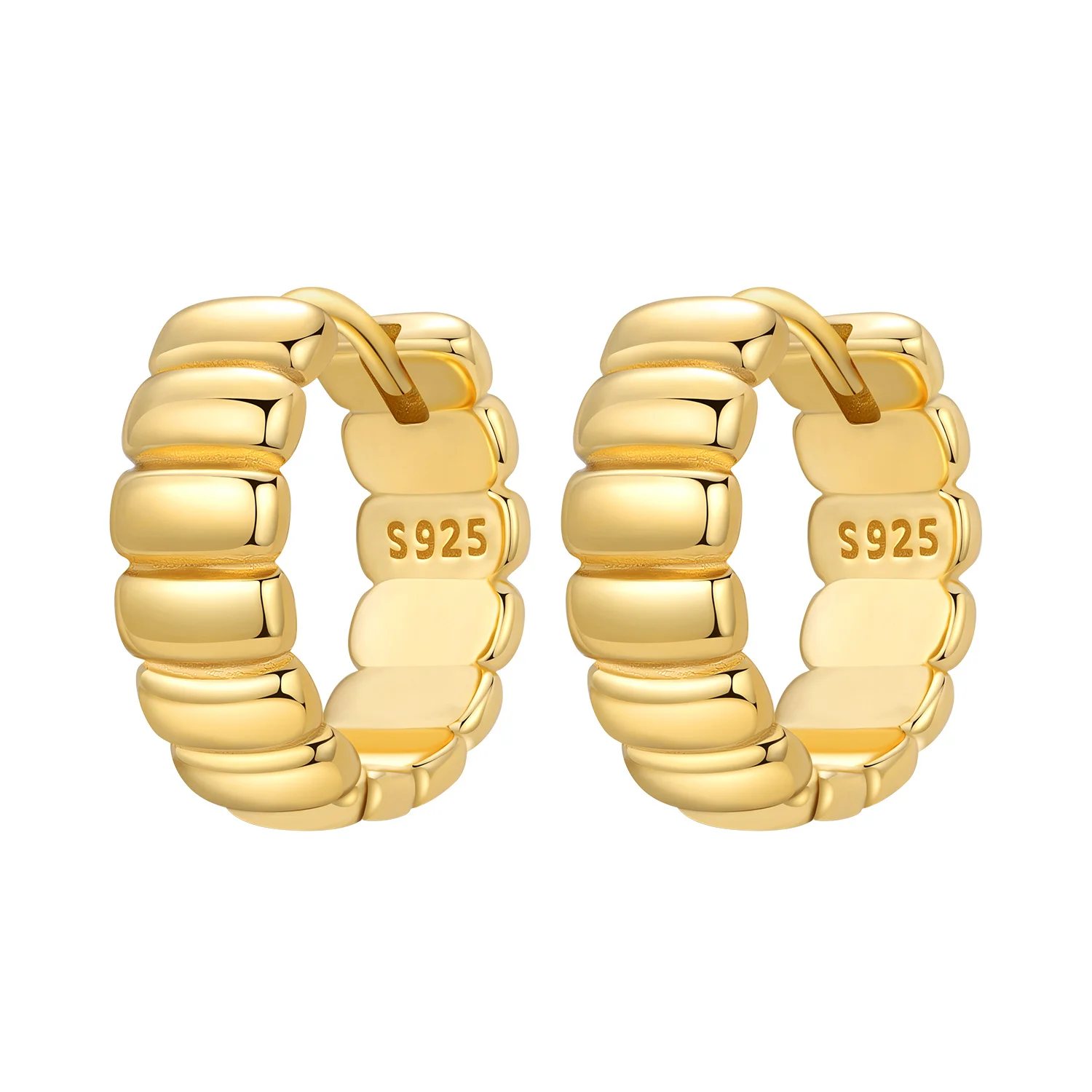 

Orstarry S925 Sterling Silver 18k Gold Modern Square Earrings Hoop Earrings For Women Jewelry Original Trendy Anniversary Gifts