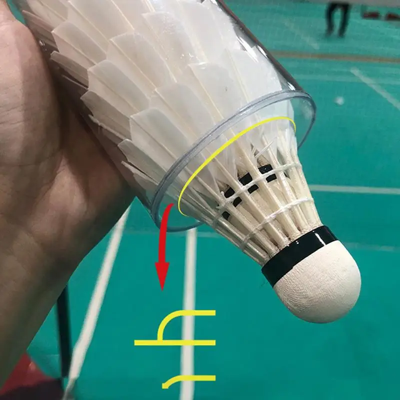 Magnetic Tube Badminton Cylinder Shuttlecocks Storage Tube Badminton Balls Holder For Gym Badminton(No barrel No Badminton)