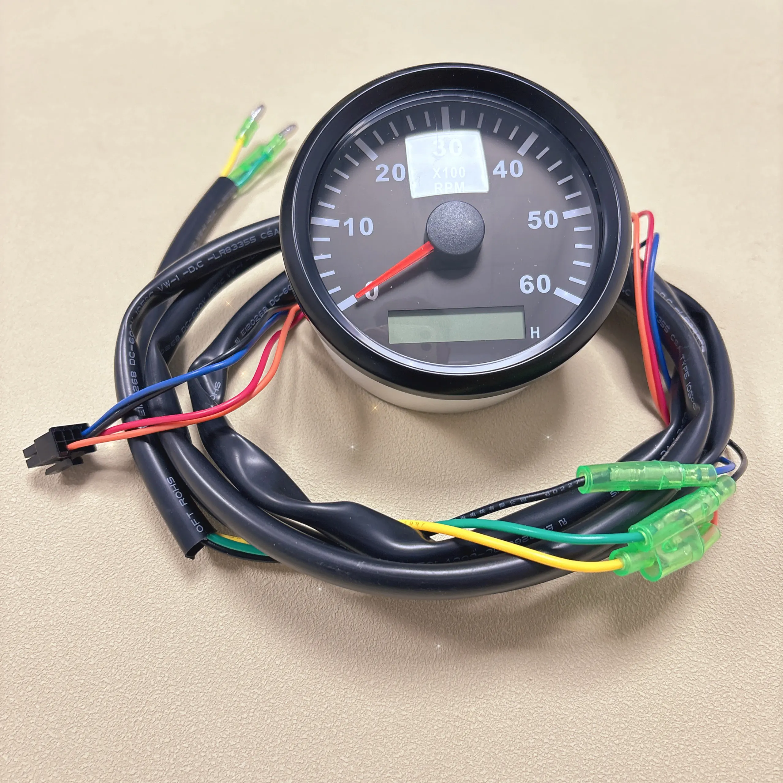 Marine Tachometer Gauge 6000 RPM 8000 RPM Waterproof Digital Display Backlight 12 Volt Universal for Yamaha Outboard Motor