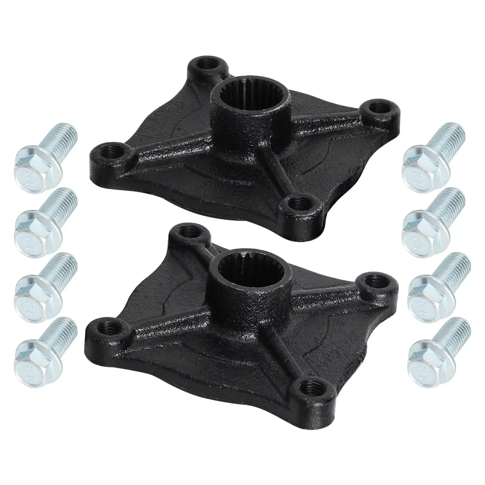 TDRPO Rear Wheel Hubs Pair 23T 4 Stud Hub Rear Axle Wheel Hub Flange 110mm W/ Bolts Go Kart ATV Quad Buggy Accessories - view 5