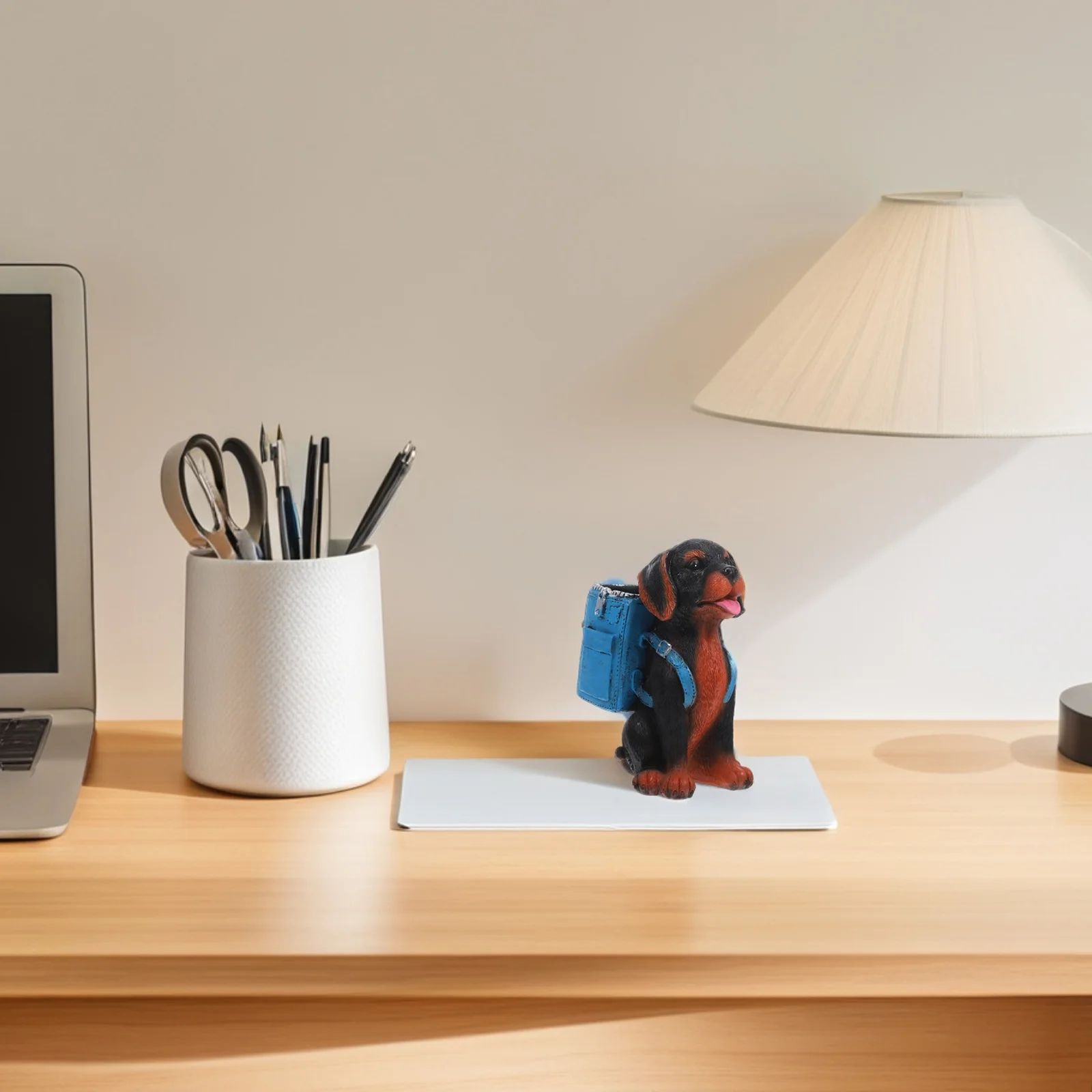 Dog Eyeglass Holder Resin Cute 2-in-1 Pen Stand Desktop Organizer Glasses Display Rack Home Office Decor Eyeglass Stand