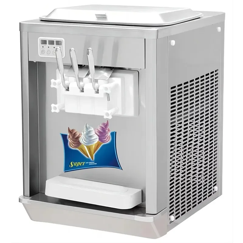Unique Luxury Commercial Freestanding Eco Friendly Soft Ice Cream Machine 11 16 kg h 220V 50Hz for Snack Retail Catering