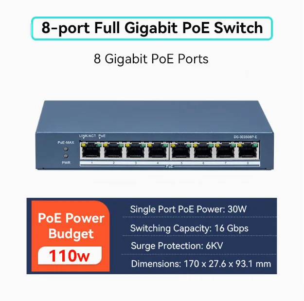 AI Auto Tracking NDI POE 4K Kit telecamera PTZ per streaming live con commutatore video |   Controller joystick con schermo diviso a 4 spaccati |   Interruttore POE