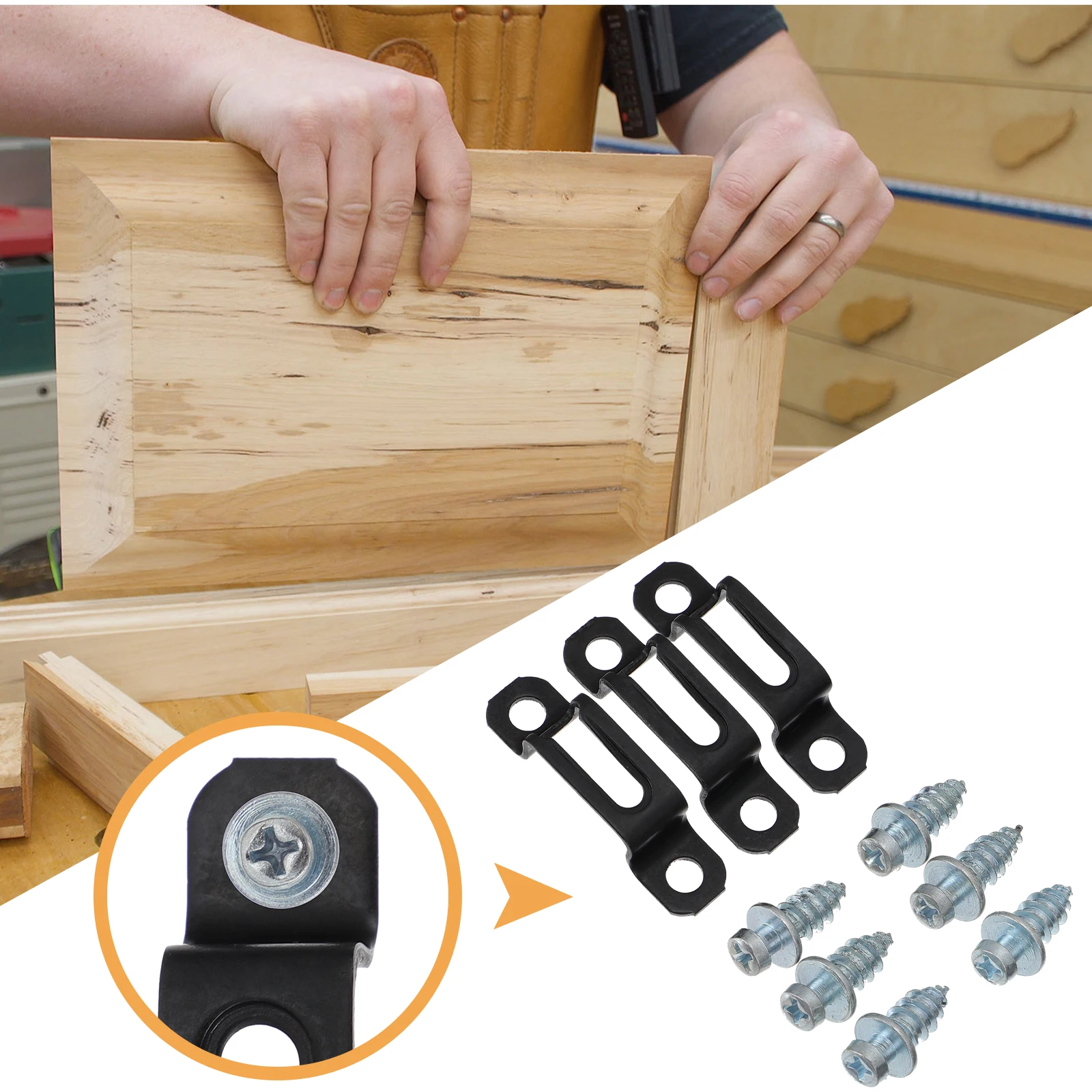 50 Sets unsichtbare Möbelverbinder, schlichtes Design, starke Befestigungseffekt für den Schrank, Schrankverbinder