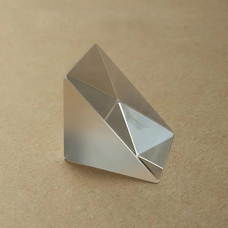 1pc 8x8x8mm K9 Glass Right Angle Prism Optics Experiment Triangular Prisms Optical Experimental Instrument Triangle Prisma