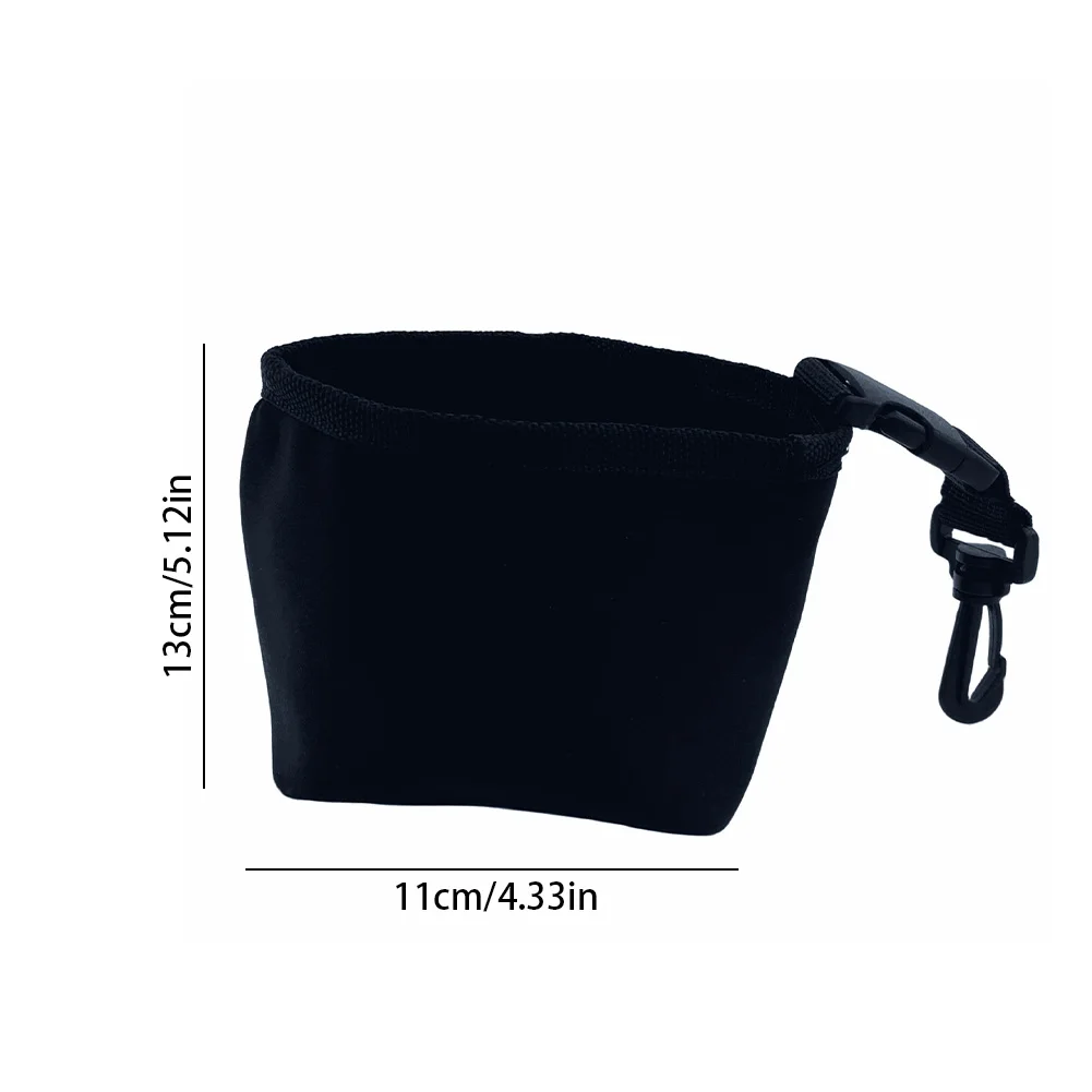 Портативная сумка для чистки аксессуаров для гольфа со съемным зажимом Сумка для мытья гольф-клуба Водонепроницаемая подкладка Очищают пазы для клюшек Сухой экстерьер