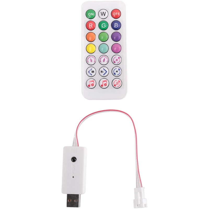 DC5V SP620E USB Bluetooth Music Pixel Controller Part Component RF Remote For WS2812 RGB Led Strip Light Tape