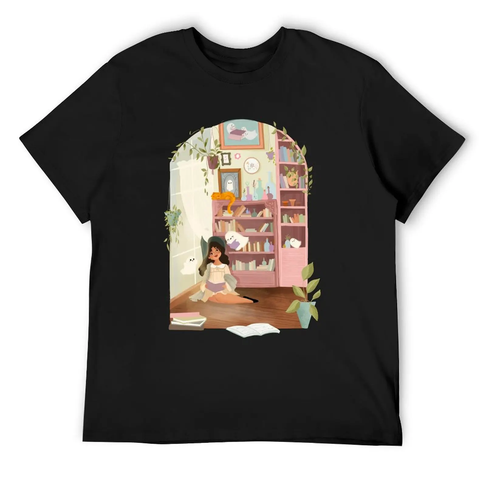 

Cozy Bedroom Witch T-Shirt kawaii clothes tops men tshirt