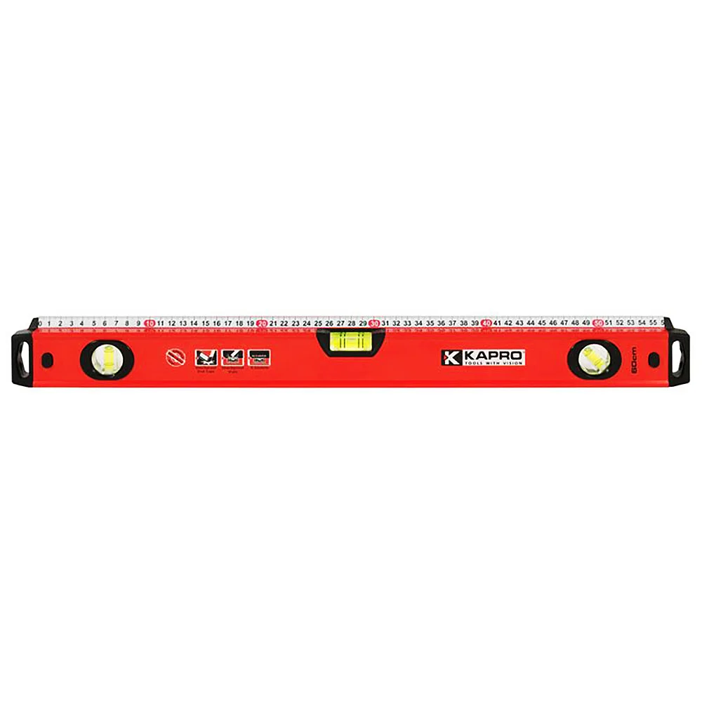 KAPRO 770 Model 60cm Graduated Aluminum Alloy Three Leveling Bubbles Inclinometer Level Measuring Ruler 45 Dgree Leveling Gauge