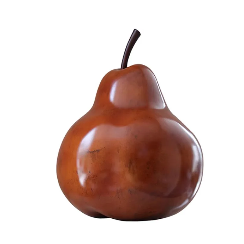 

New medieval ornament pear art home decoration wabi sabi wind sculpture high-end fiberglass crafts