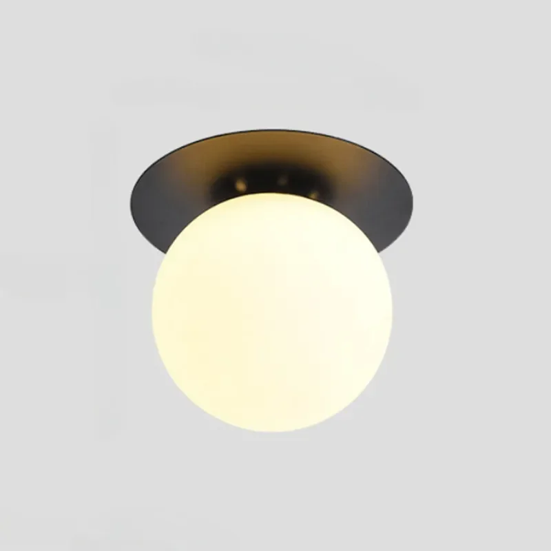 Modern Nordic LED Wall Lamp Glass Art Ceiling Lights Bedroom Bedside Lamps Aisle Stairs Lighting Fixtures Home Decors Sconces