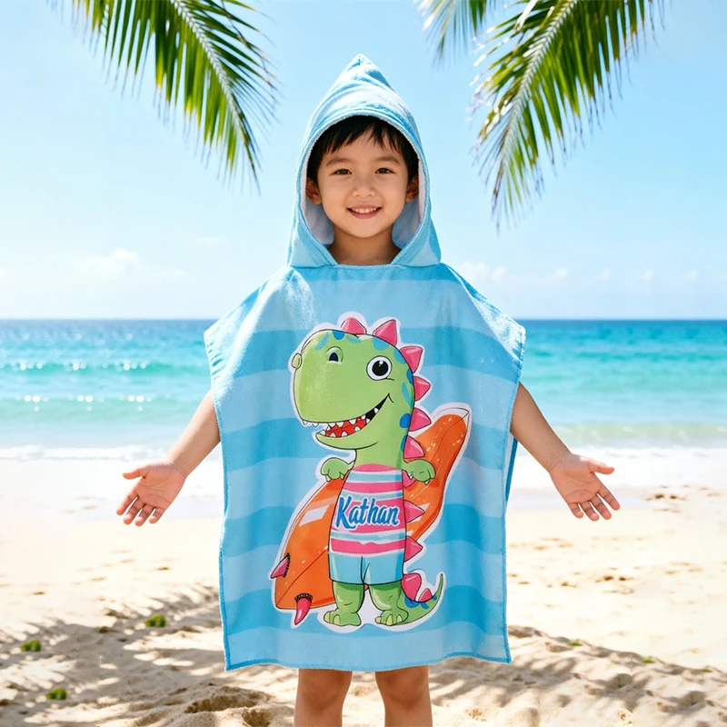 

Summer baby and children's bathrobes sports quick drying absorbent wipes portable travel beach towels