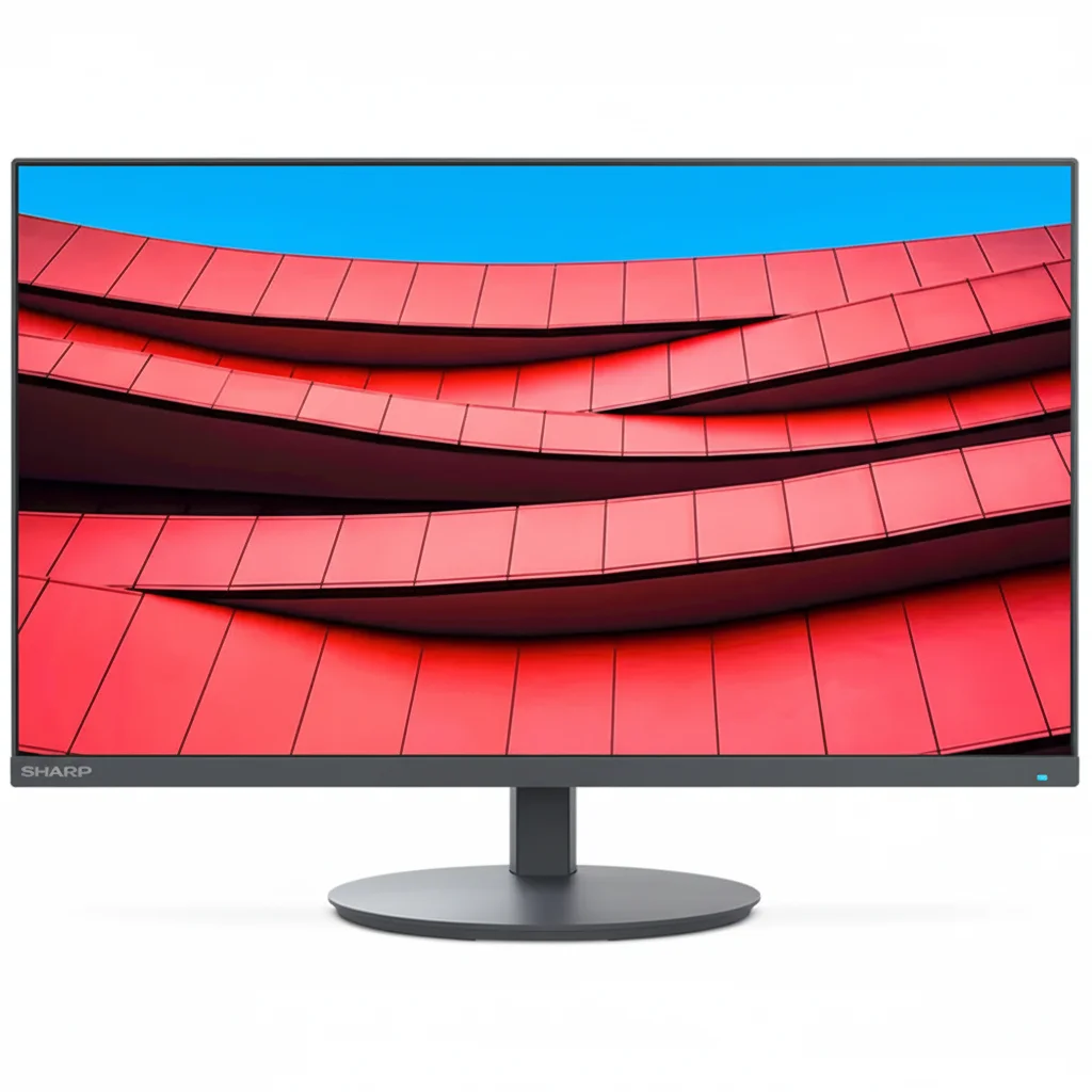 Sharp MultiSync DD-E244F Monitor Full HD da 23,8", display con cornice sottile con 178 °   Angoli di visualizzazione per uso ufficio e multi-monitor