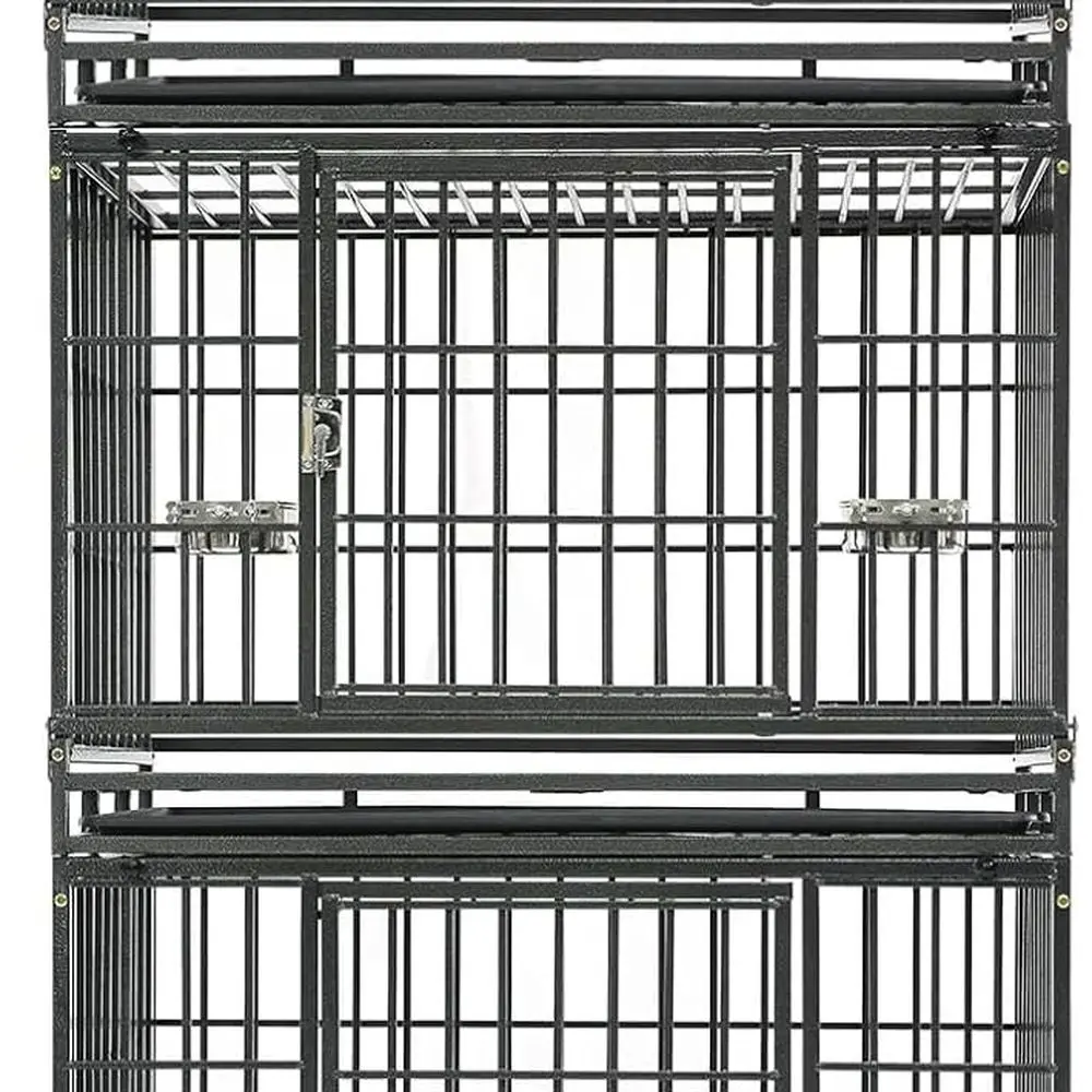 

37 ящиков для собак среднего/малого размера, 3-х уровневая домашняя питомня с запираемыми колесами и съемным подносом