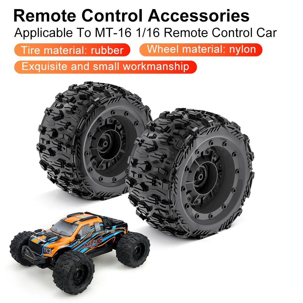 

ZD Racing 4PCS Rubber Tires 12mm Hex Rubber 84mm Tires For MT-16 SCY 16101 PRO 16102 PRO 1/16 RC Monster Truck Wheel Parts