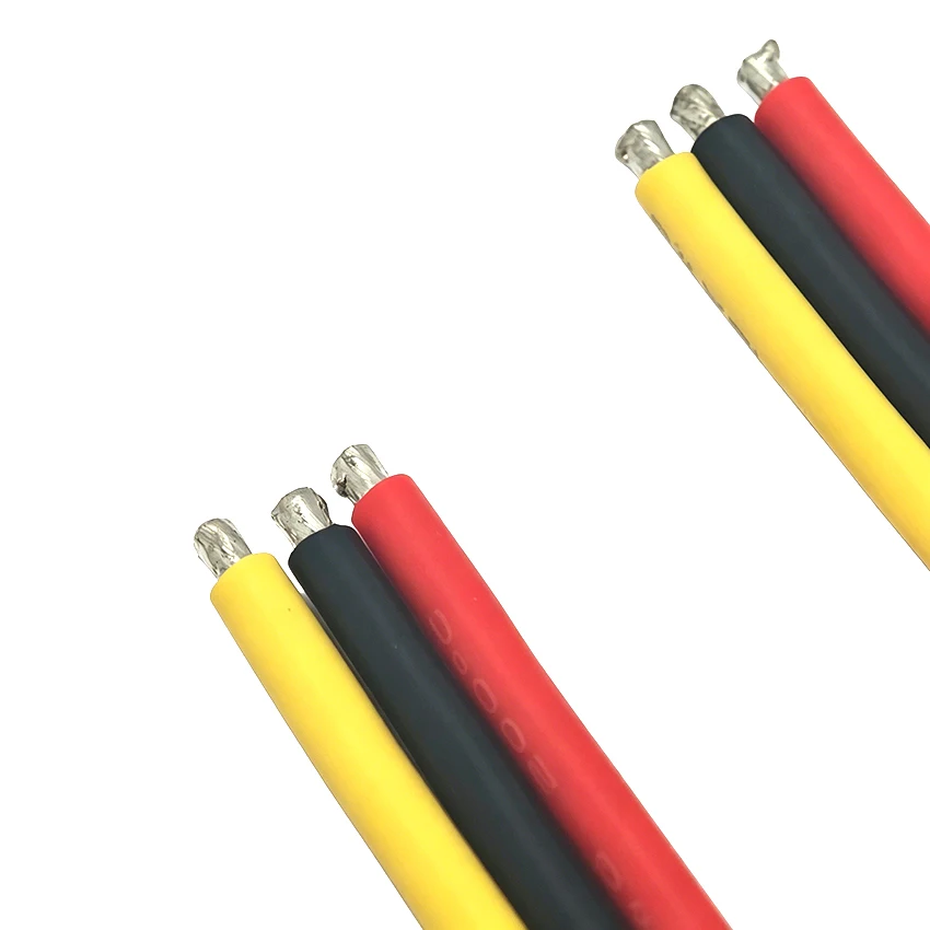 MR60 Male Female Plug Male to Female MR60-F/M Cable Three Core 10CM Silicon Wire 12AWG 30A for RC Lipo Battery