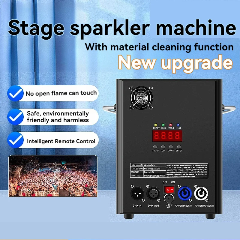 Spray Christmas Wedding Party Electronic Gift Machine with 2 Packs of Consumables Stage Electronic Flower Spray Machine