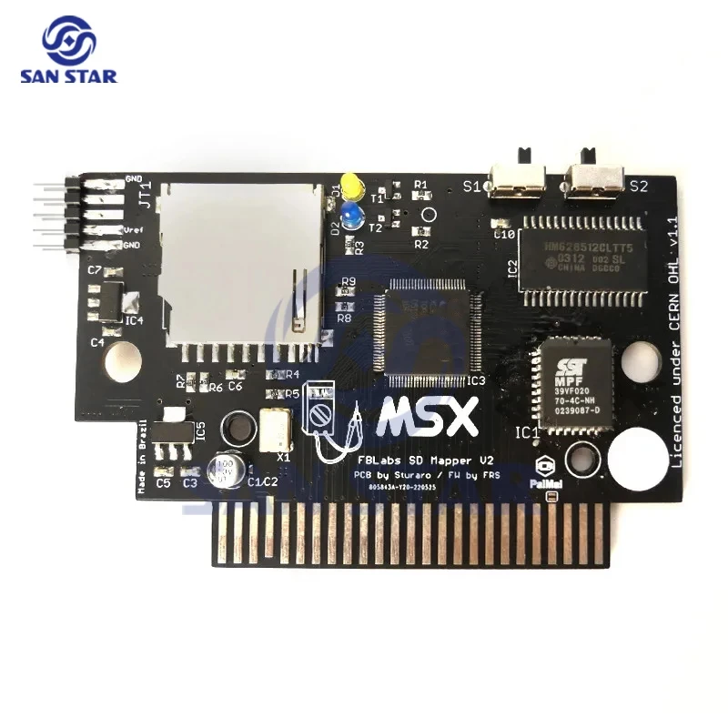 MSX SD Mapper V2 Memory Expansion Hard Disk Card Retro Game Accesssory