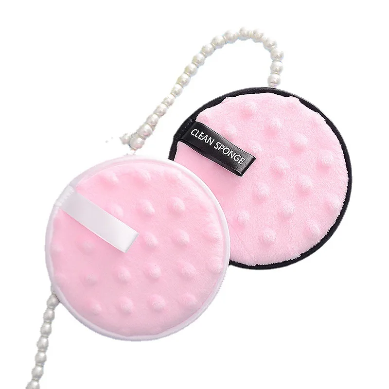 Fiber Make-Up Remover Pad Herbruikbare Gezicht Schone Spons Doek Handdoek Cosmetische Puff Gezicht Reinigen Puff