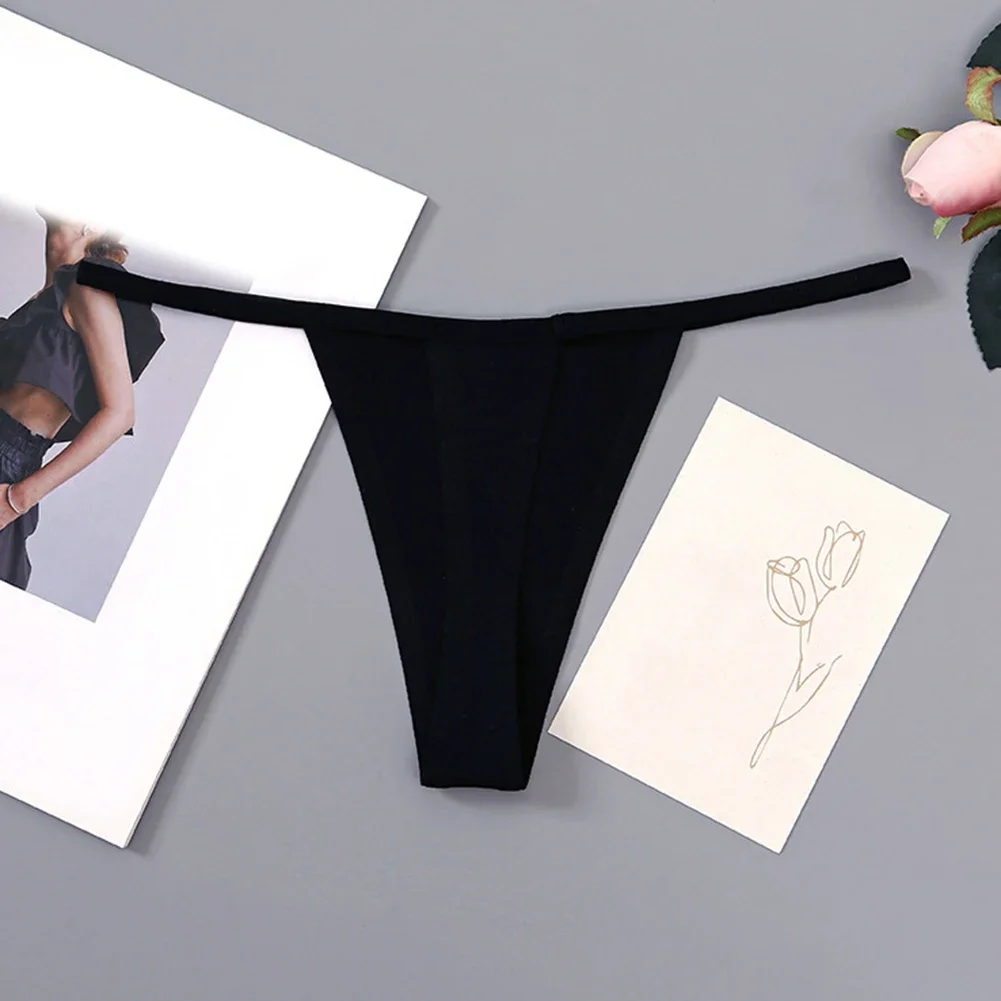 

Womens T-Back Sexy Lingerie Thin Straps Sports Fitness Hot Panties Low Rise Underwear Simple Comfort G-string Thongs Underpants