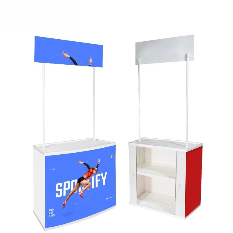 Outdoor Plastic Tasting Table Lightweight Advertising Promotion Stand