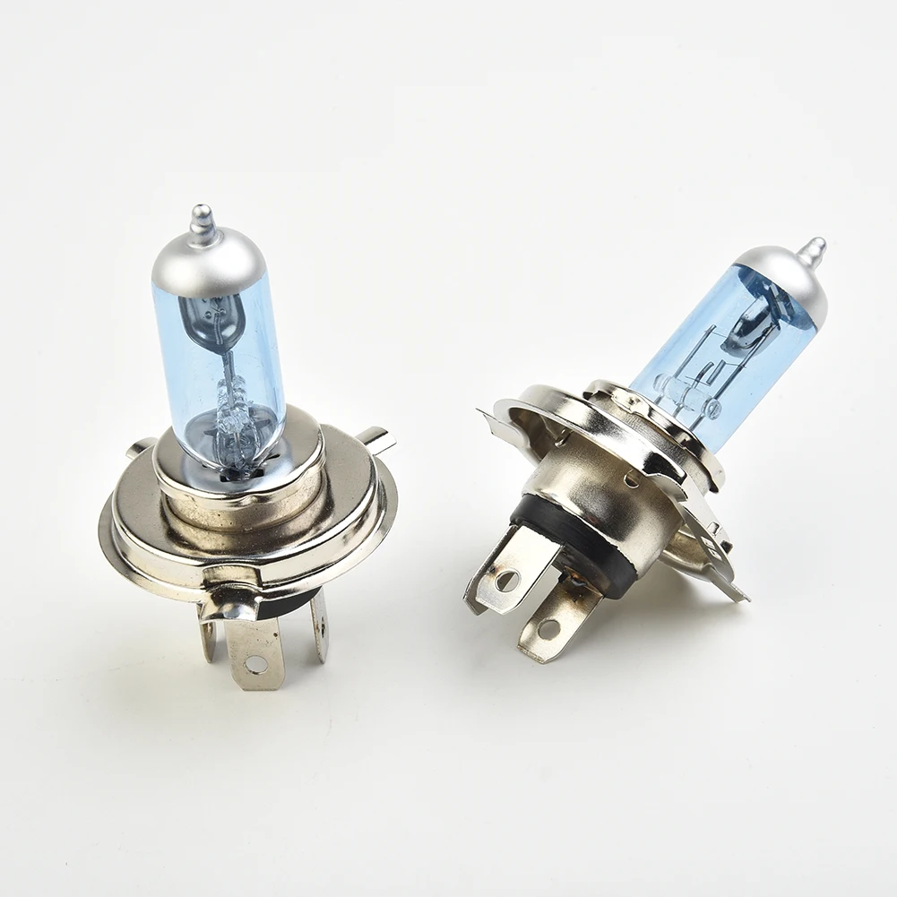 Faros delanteros de xenón para coche, bombillas halógenas de Gas H4 100W 4500K con carcasa azul, luces de circulación diurna de 12V, Luz Súper