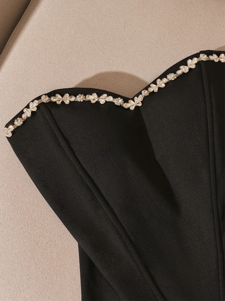 

Sweet And Spicy Diamond Embellied Waist-Cinching Fibone Strap Vest Женский одноплечный укороченный топ с укороченным топом, верхняя одежда