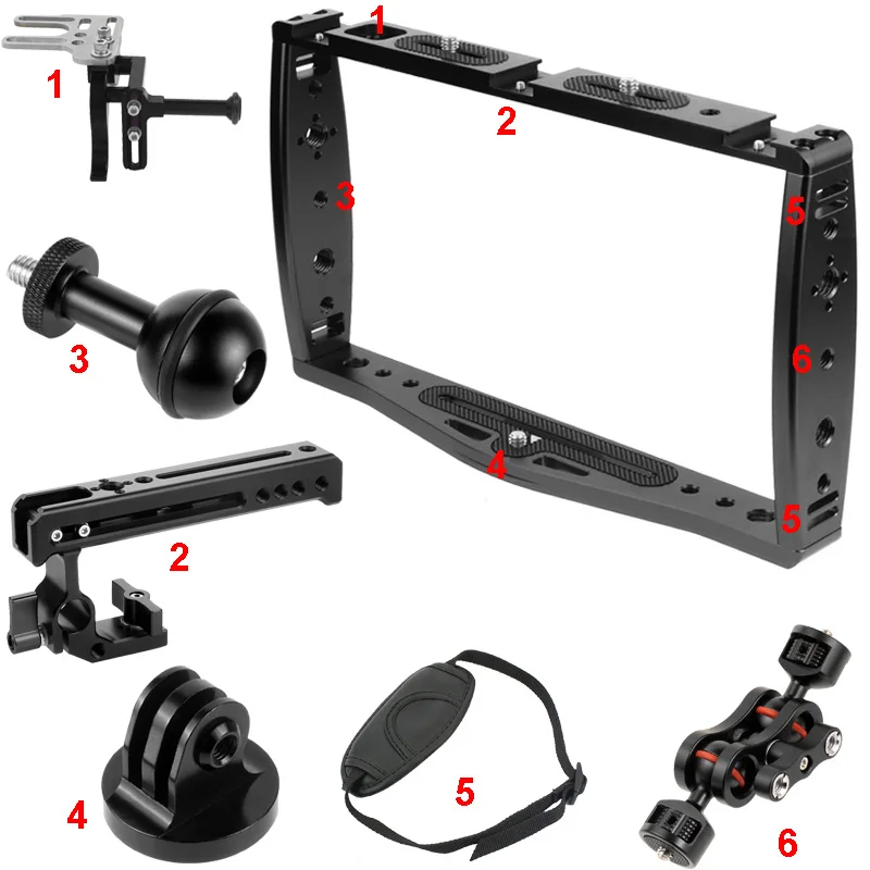 

Водонепроницаемая установка для дайвинга, ручной светильник для дайвинга, стабилизатор для спортивной камеры Gopro, кронштейн, аксессуары для фотосъемки