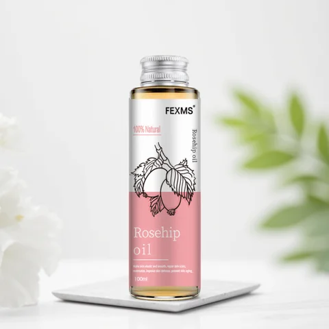 Rosehip Seed Oil, 100% Pure Organic Unrefined Cold Pressed Anti Aging Rose Hip Moisturizer For Hair Skin & Nails