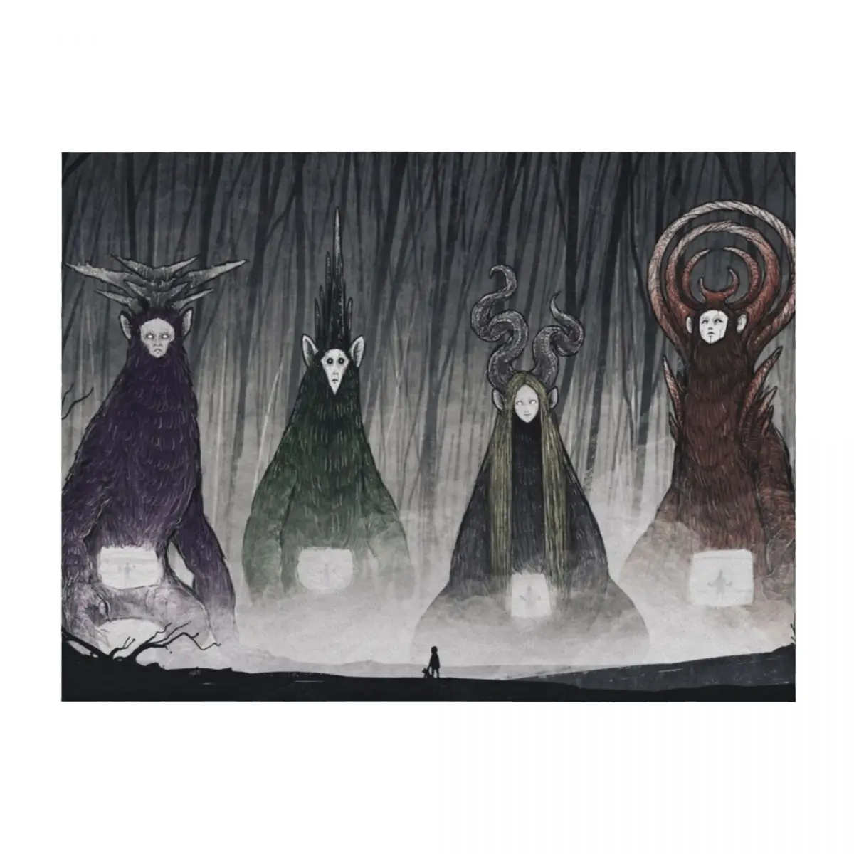 

The Council of Eldertubbies Throw Blanket Hairy Bed Luxury Designer Summer Beddings Blankets