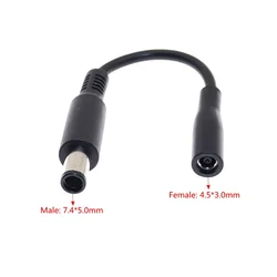 DC power Adapter Connector Plug DC conversion head jack female 4.5*3.0mm plug to male 7.4*5.0mm with Pin for Dell  Laptop