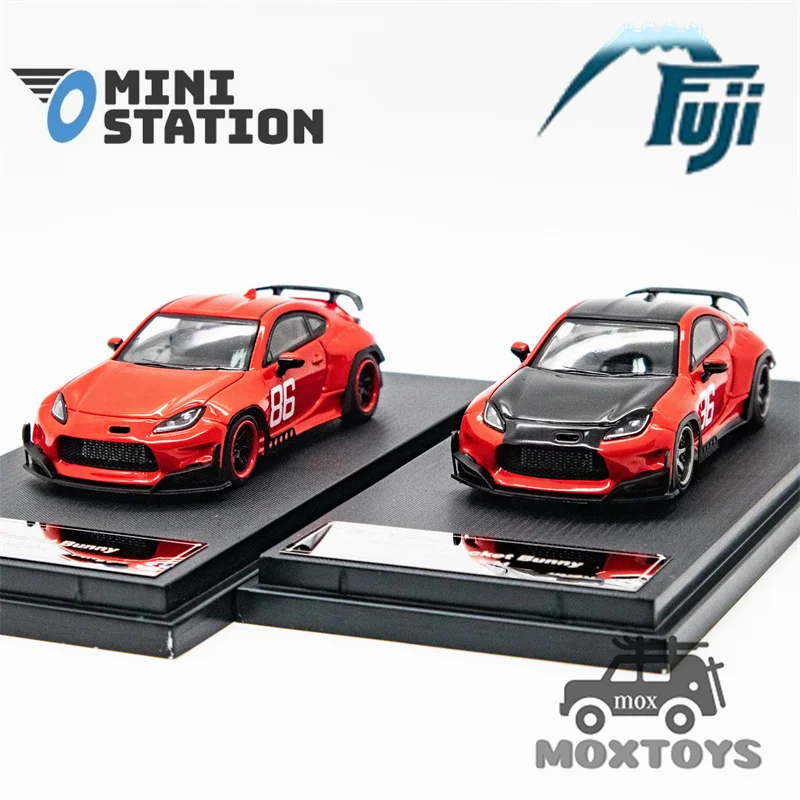 Mini Station x Fuji 1:64 Pandem GR86 ZN8 2022 MF GHOST Livery limited499 Diecast Model Car