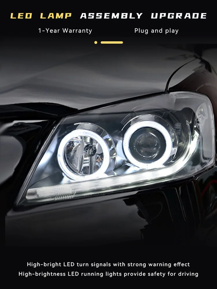 

Car Lights For Toyota Camry 2009 2010 2011 Angel Eyes LED Headlight DRL High Configure Design Dynamic Signal Lamp Accessories