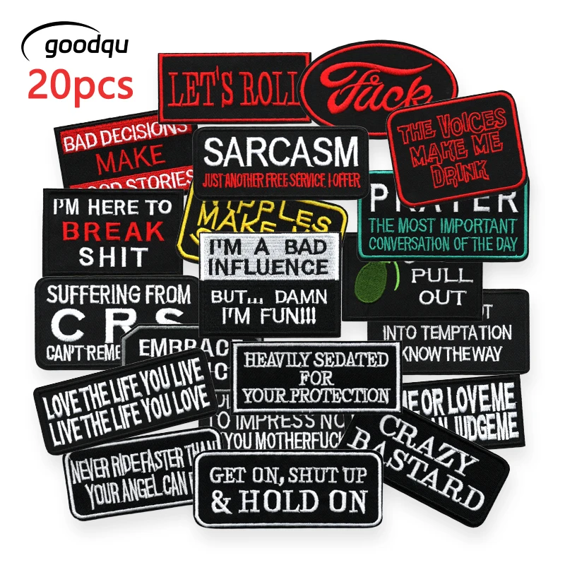 20 teile/los Mix Buchstaben Eisen Auf Patches Gestickte Nähen Für Kleidung Jeans Jacken Diy Aufkleber Stoffe Pack Bunte Thermische – Detail 1
