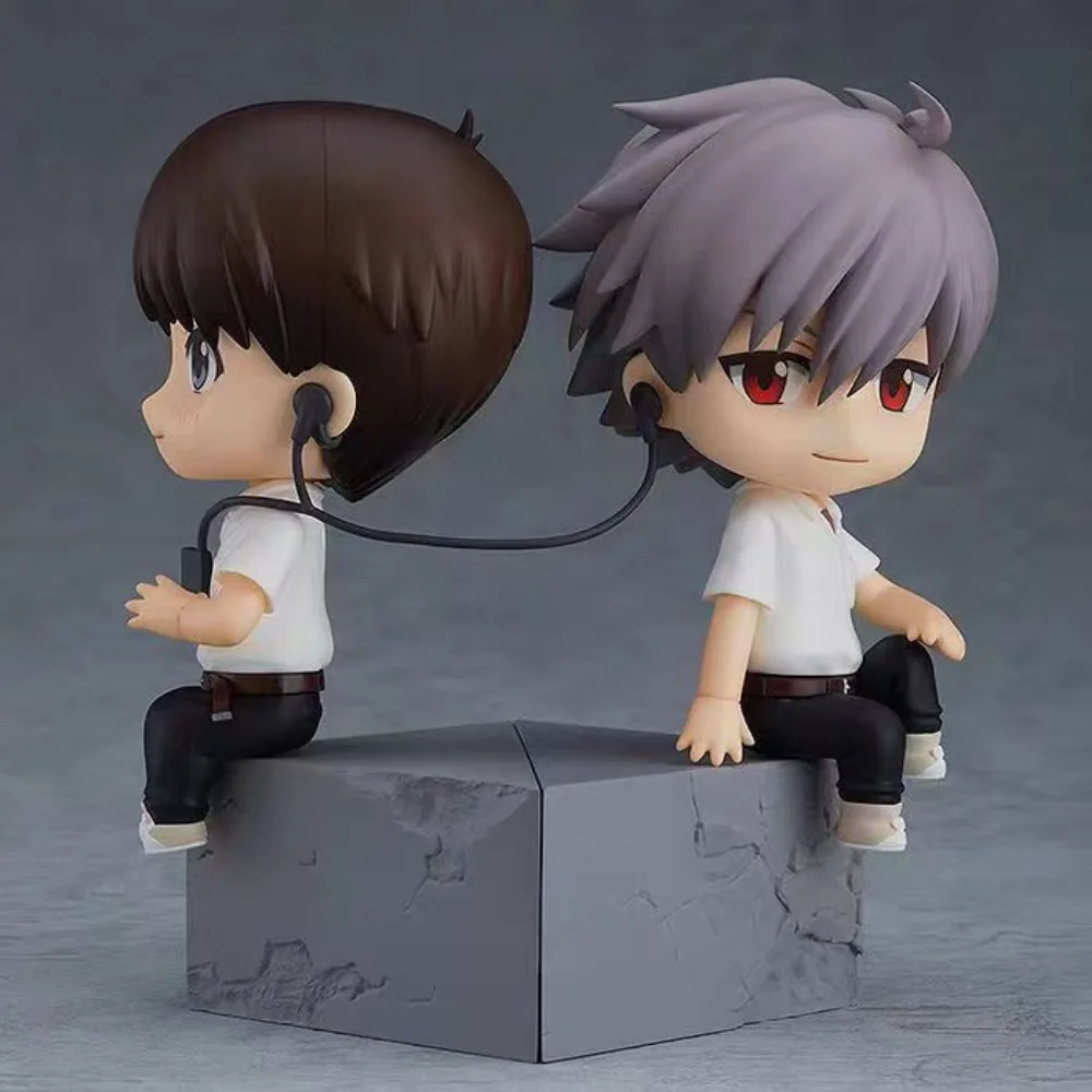 

Anime Character Figurines, Q-Version Kaoru Nagisa And Shinji Ikari Figurine Models Desktop Ornaments