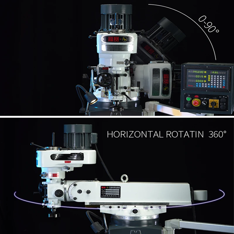 FUSAI الثقيلة عالية السرعة العمودي برج الخشب المعادن الحفر طحن آلة التنصت حالة جديدة MT4 المغزل والعتاد تحمل