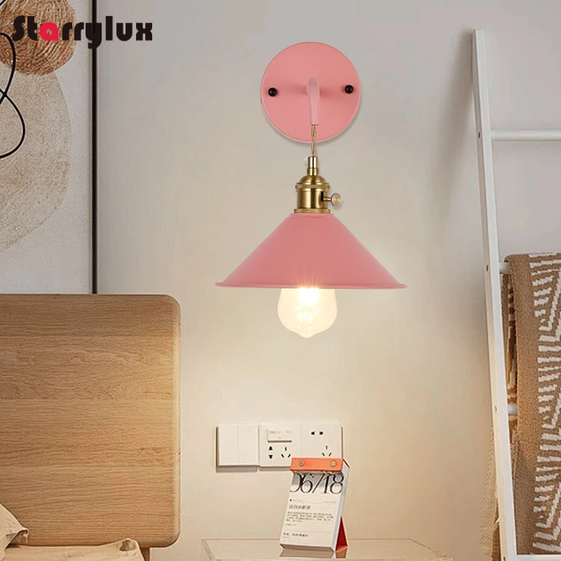 Colorful Minimalist Wall Lamp for Bedroom Dining Room Passage Modern Home Lighting