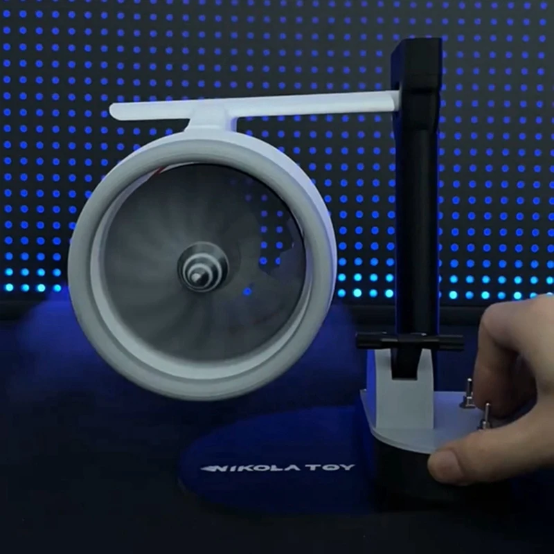 ABPP-Turbo Ventilatore da tavolo Turbo Ventilatore Modello motore aggiornato Ventola Jet Ventola USB con atomizzazione Dispositivo di fiamma di coda a luce blu