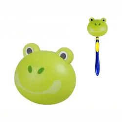 Cute Cartoon Toothbrush Holder Funny Animal Wall Mount Hooks with Wall Suction Cup Bathroom Decor Accessories Gift for Kids New