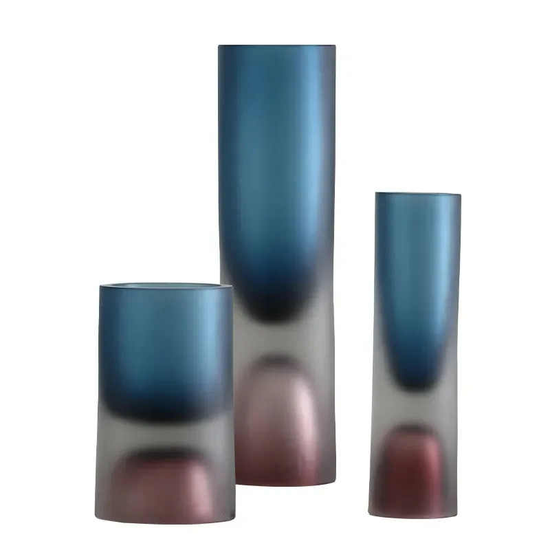 

Light luxury frosted glass vase flower utensils aromatherapy utensils ornament