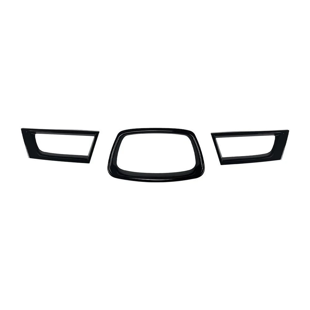 

Easy Installation Front Hood Trim Performance Enhancement Carbon Fiber ABS Bumper Grille Trim Grille Replacement