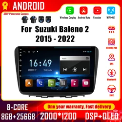 Android 14 per Suzuki Baleno 2 2015 - 2022 autoradio lettore Video multimediale Carplay navigazione Stereo Screem wireless carplay