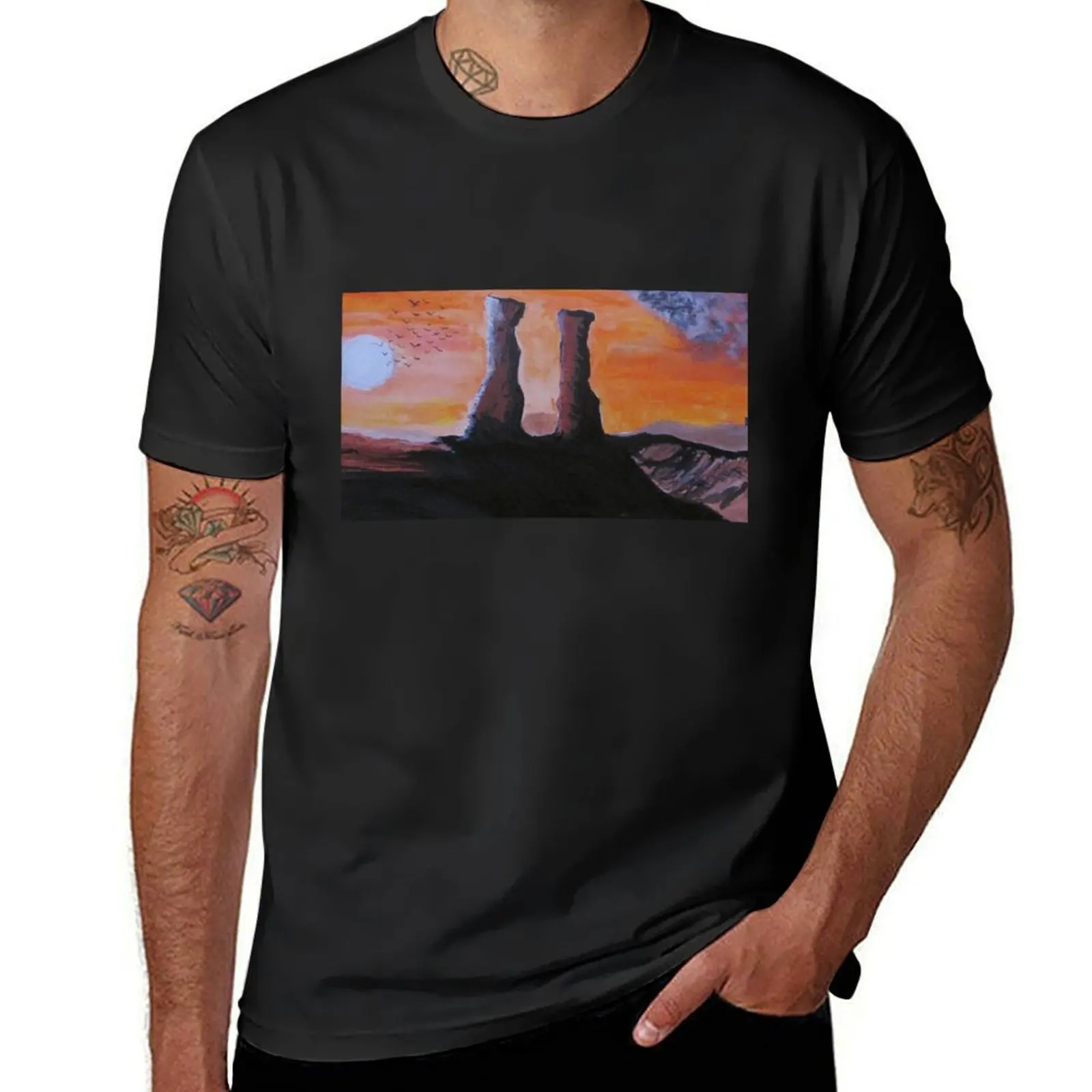 

Darillium T-Shirt oversized graphic tee plus sizes street wear fruit of the loom mens t shirts